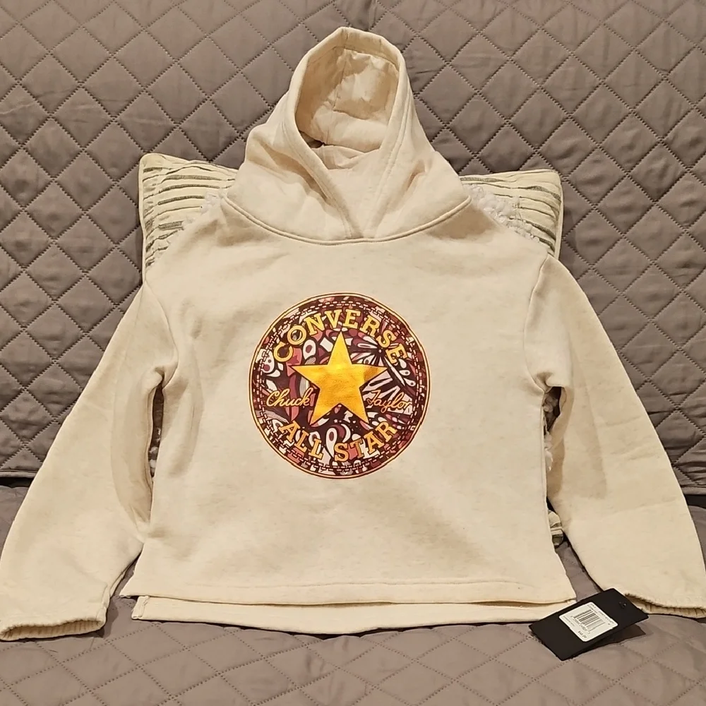 Converse Chuck Taylor Egret Heather Hoodie Sweatshirt
